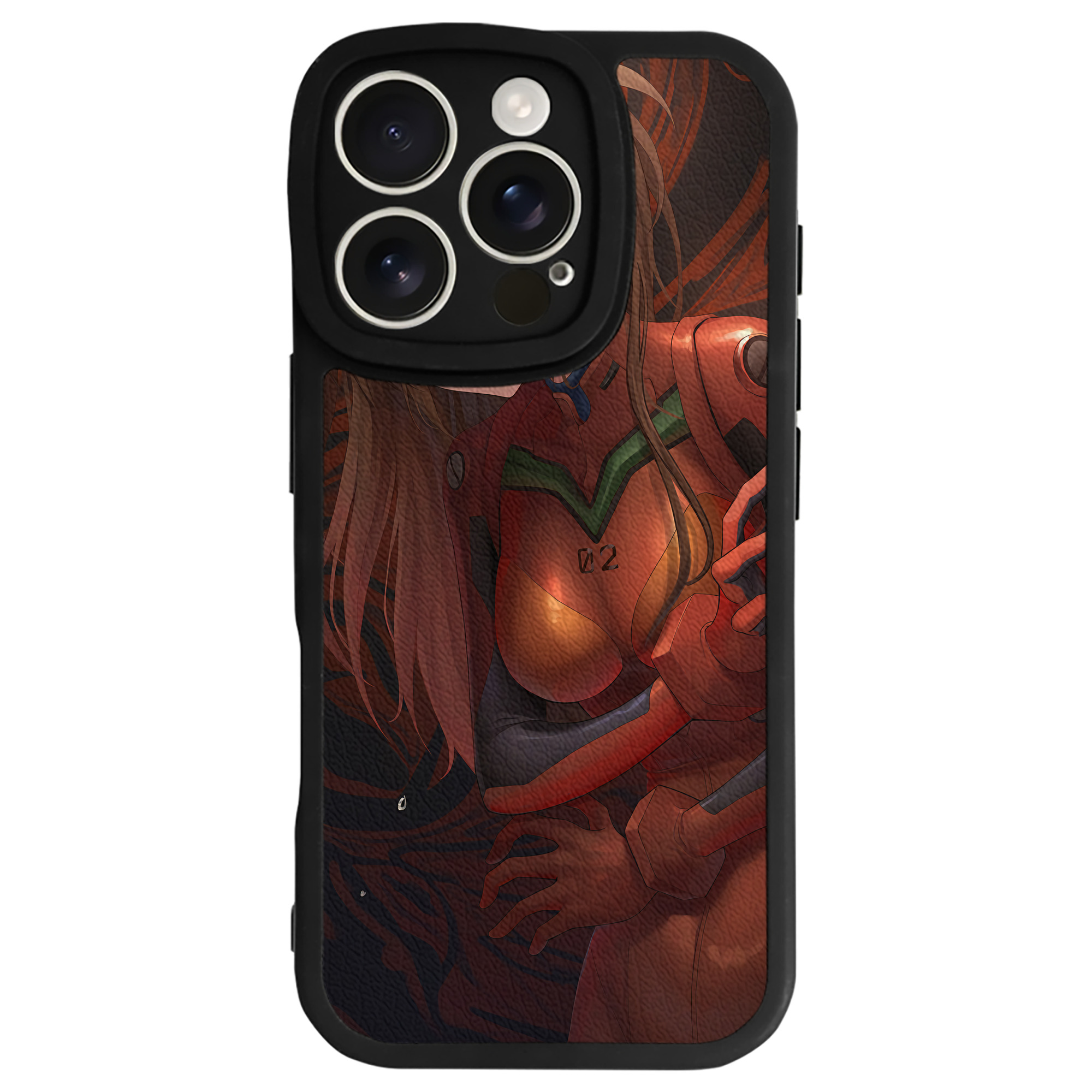 （画像用） EVA 新世紀エヴァンゲリオン 【iPhone 16シリーズ対応】シリコンスマホケース（レザー調） 材質：シリコン